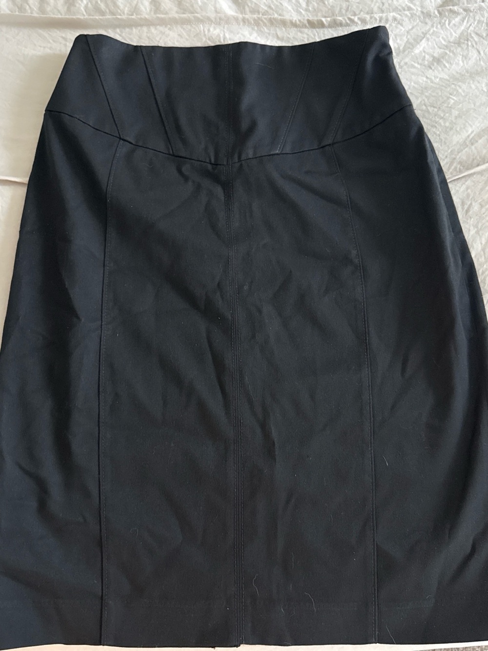 Express Black High-Waist Panel Pencil Skirt
